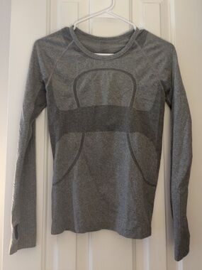 Grey Lululemon Long Sleeve Swiftly Tech